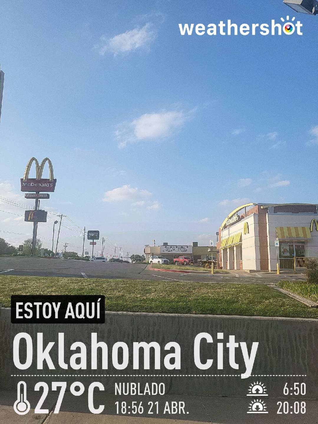 Weather in Oklahoma City, 81°F — April 21, 2022 (community photo)