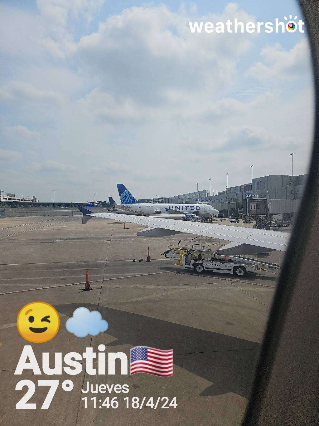 Cloudy weather in Austin, 81°F — April 18, 2024 (community photo)