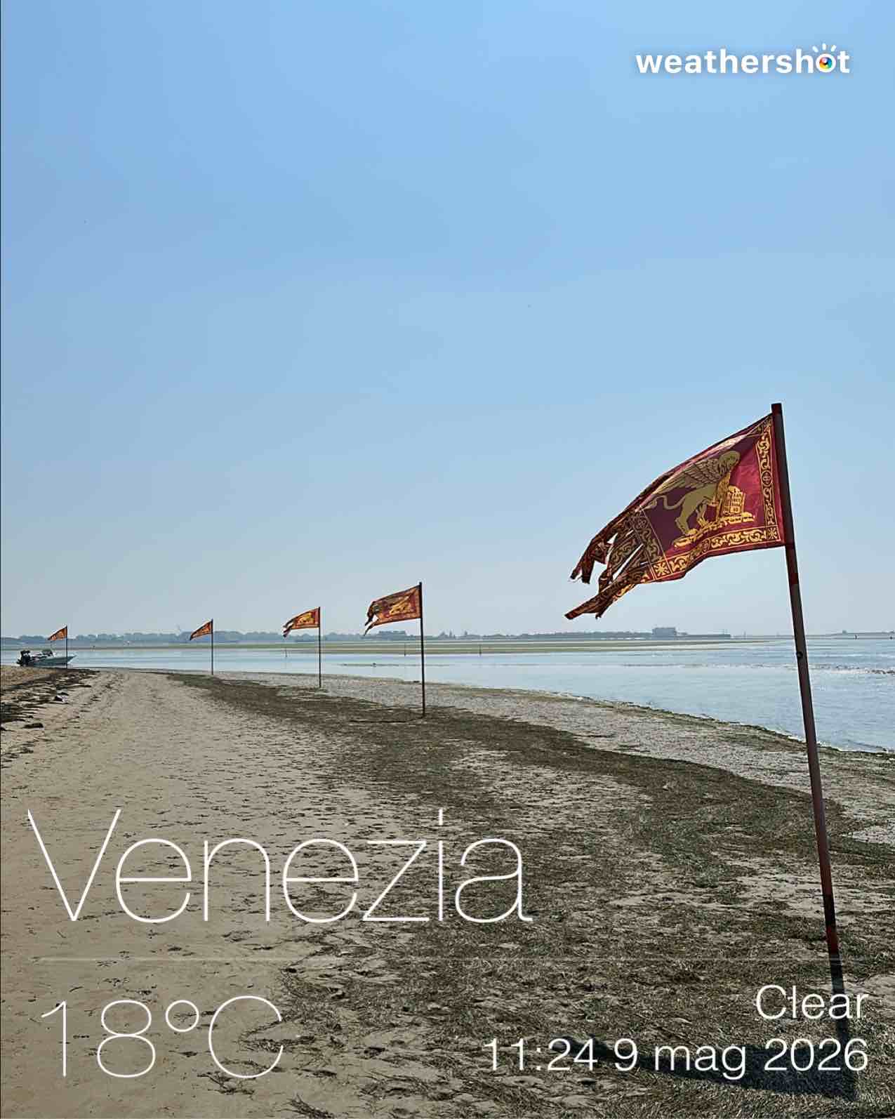 Weather in Venezia, 18°C — May 9, 2026 (community photo)