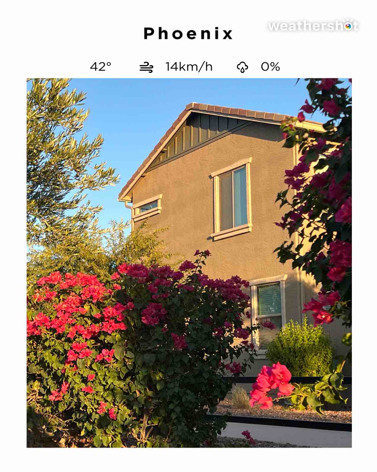 Weather in Phoenix, 108°F — August 4, 2025 (community photo)