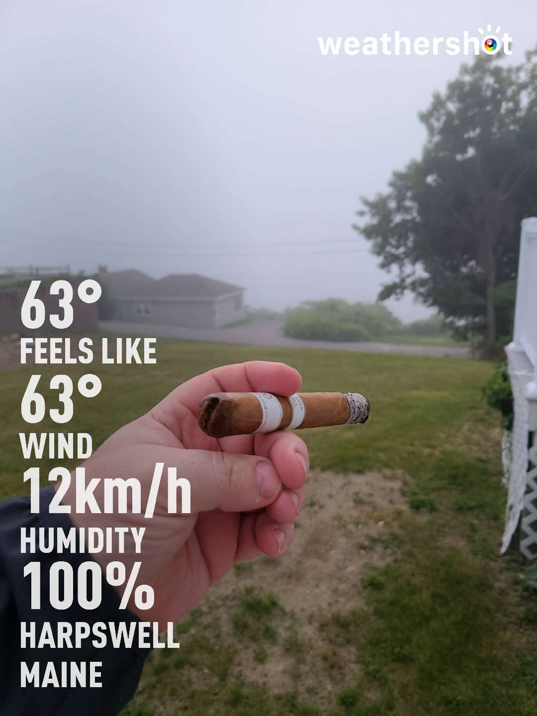 Cloudy weather in Harpswell, 63°F — June 15, 2021 (community photo)