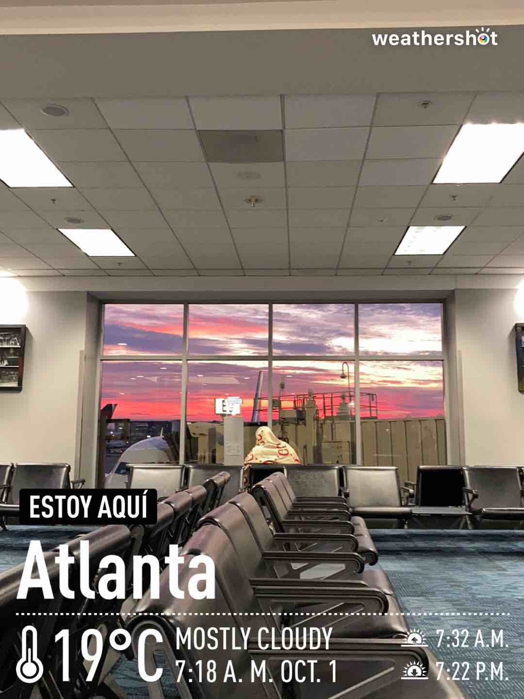 Cloudy weather in Atlanta, 66°F — October 1, 2021 (community photo)
