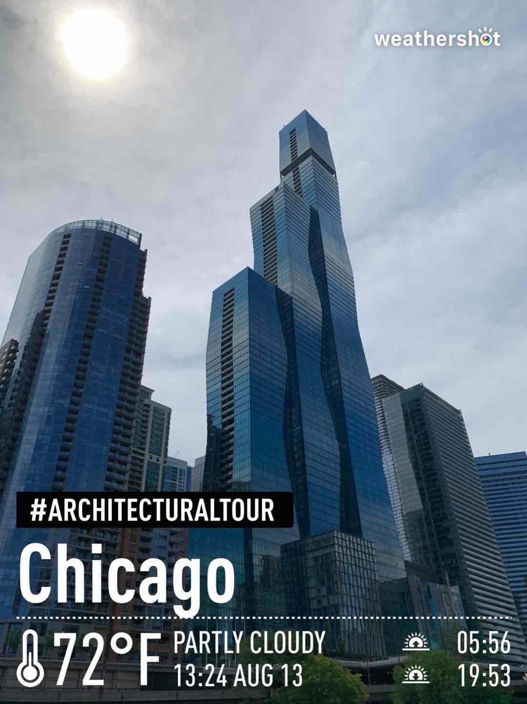 Weather in Chicago, 72°F — August 13, 2021 (community photo)
