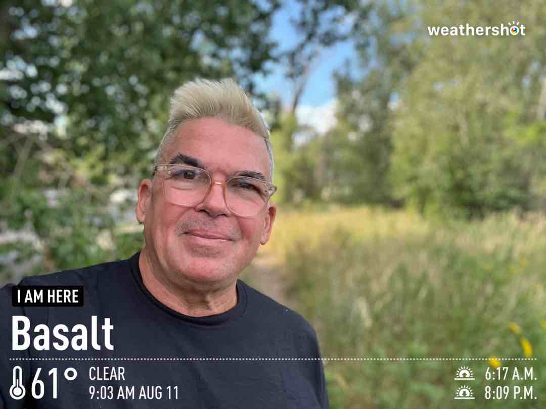 Clear weather in Basalt, 61°F — August 11, 2023 (community photo)