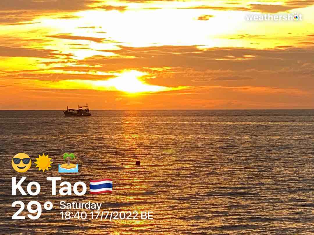 Clear weather in Tambon Ko Tao, 29°C — July 19, 2022 (community photo)