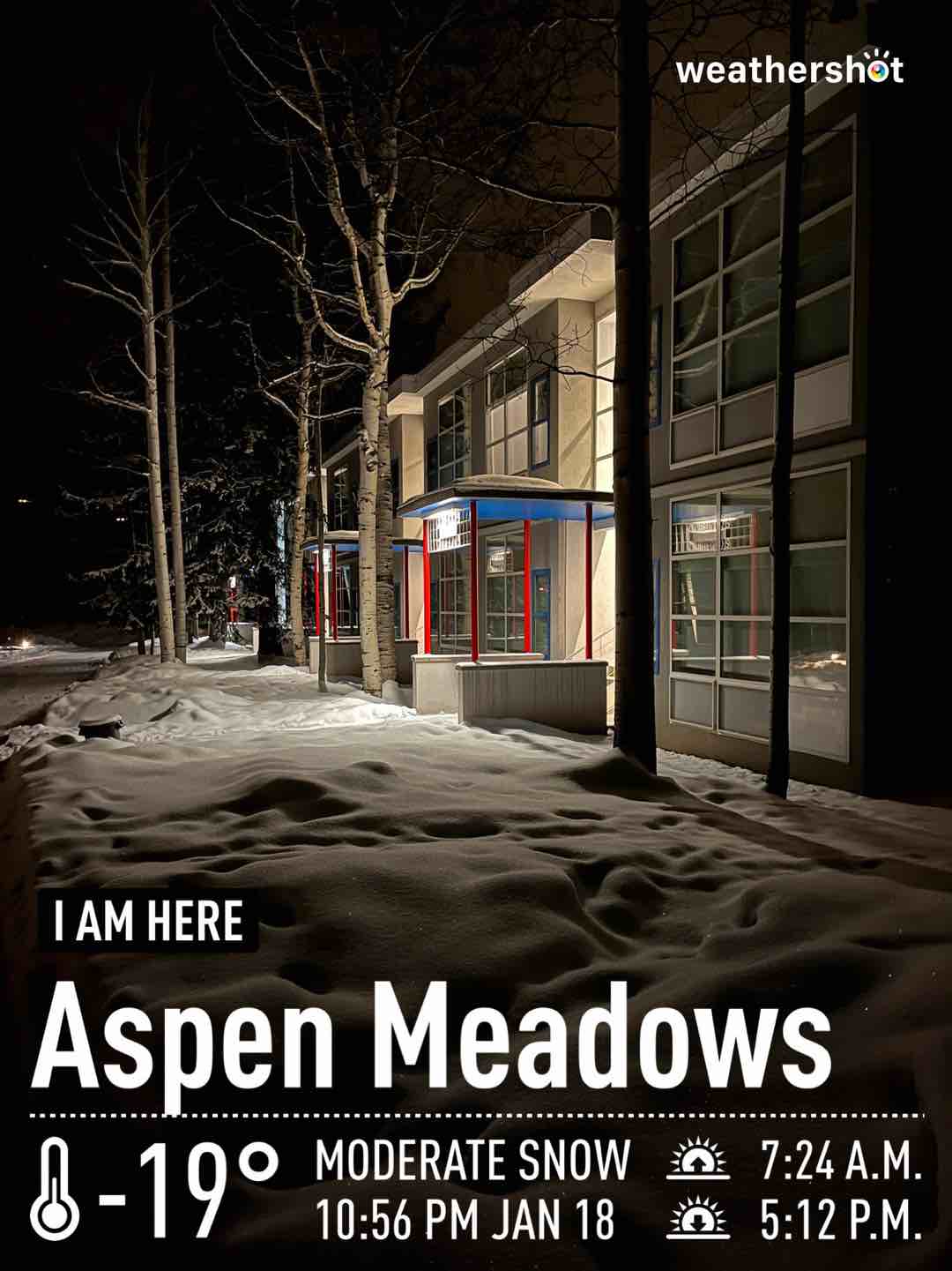 Weather in Aspen, -2°F — January 19, 2023 (community photo)