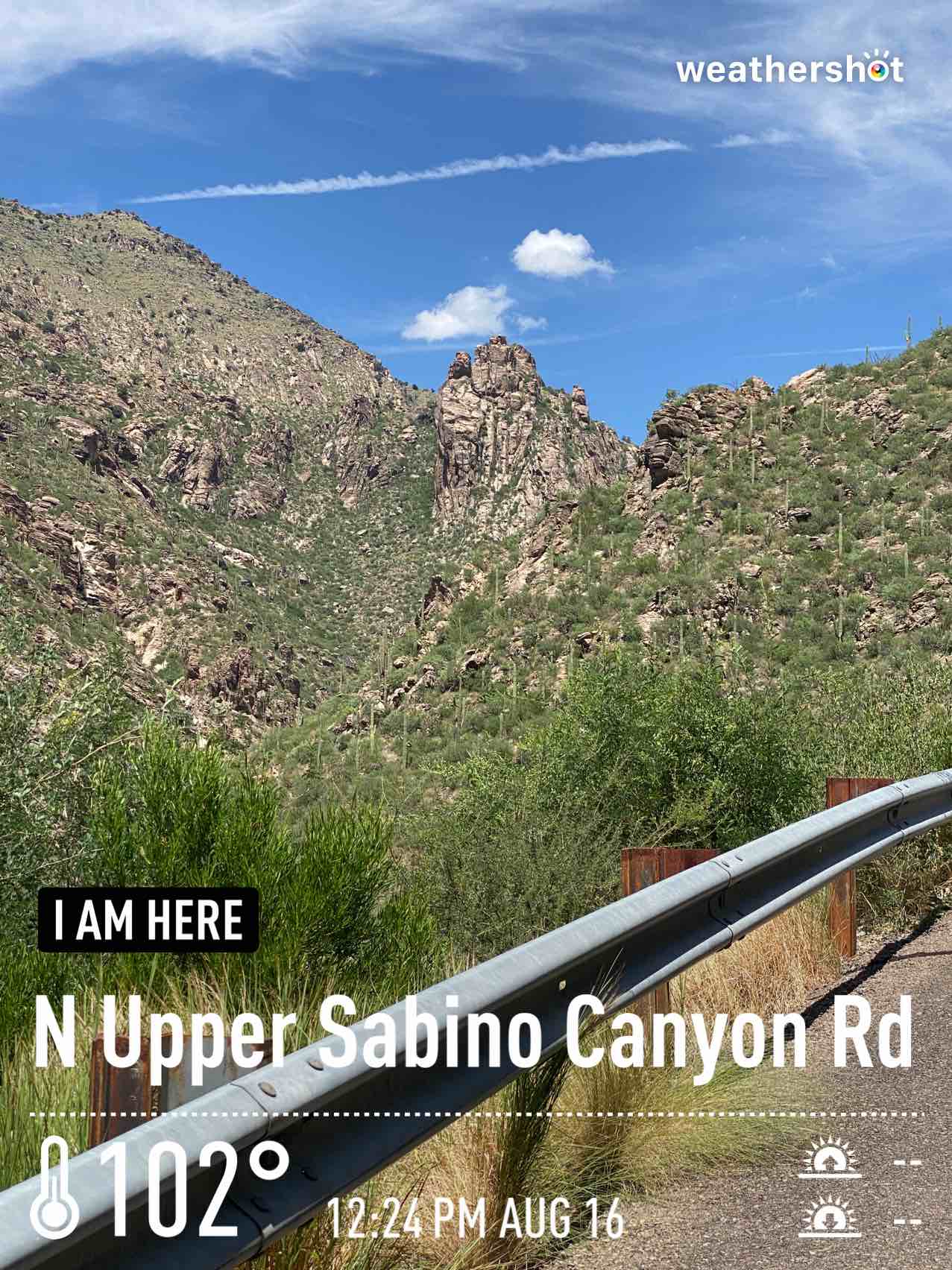 Weather in Tucson, 32°F — August 16, 2024 (community photo)