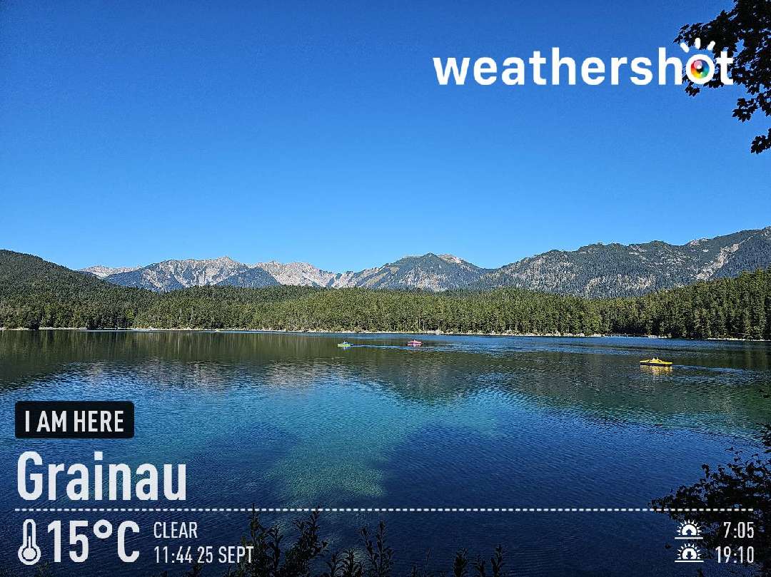 Sunny weather in Grainau, 15°C — September 25, 2023 (community photo)
