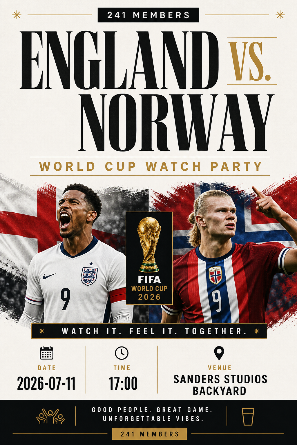 England Vs. Norway World Cup Watch Party