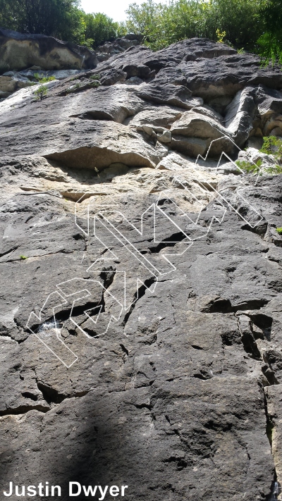 photo of Dust In The Wind, 5.10a ★★ at Old School Wall from Ontario: Devil's Glen