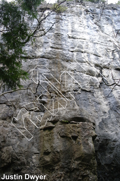 photo of Tough Day At The Office, 5.11c ★★★ at Left Wall from Ontario: Devil's Glen
