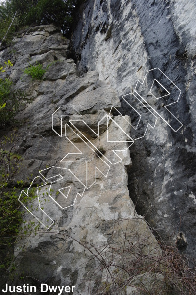 photo of “Waterfall” Project,   at Sun Worshipper Wall from Ontario: Devil's Glen