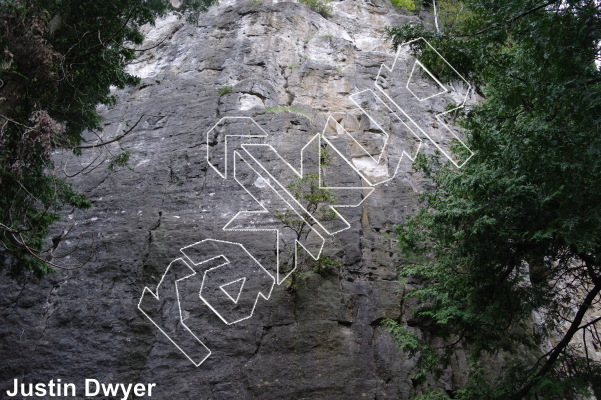photo of The Face That Launched A Thousand Sighs, 5.11c ★★★ at The Blank Canvas from Ontario: Devil's Glen