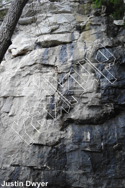 photo of Chinese Democracy, 5.11a ★★ at Slippery People Area from Ontario: Devil's Glen