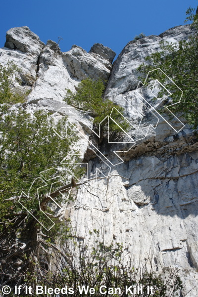 photo of North Country Club Crack, 5.11b ★★★ at Mr. Bojangles Area ▼▼ from Lion's Head