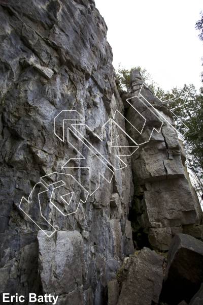 photo of Lord Long Arms, 5.12a ★★★ at Guides’ Wall from Ontario: Metcalfe