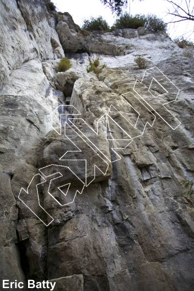 photo of Induced Vomiting, 5.10b  at Agitez Bien Area from Ontario: Metcalfe
