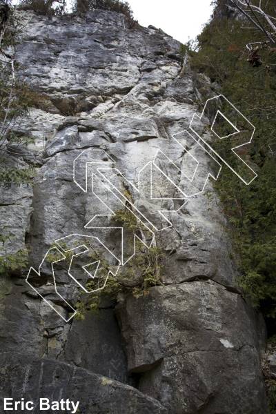 photo of Winged Rat, 5.10b ★★ at Metcalfe North from Ontario: Metcalfe