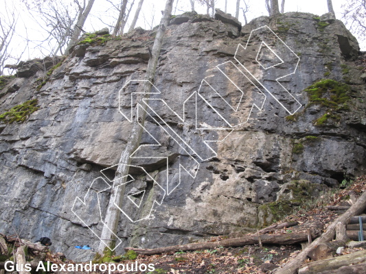 photo of Blondie, 5.10a ★★★ at Corner Wall Area from Ontario: Mount Nemo