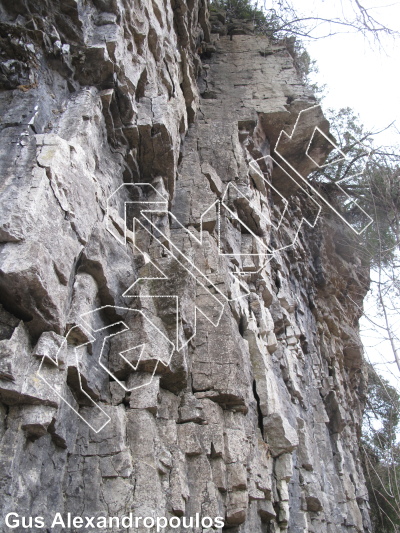 photo of Sick Runouts, 5.6 ★★★ at Shattered Wall Area from Ontario: Mount Nemo