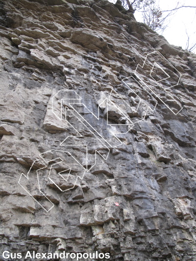 photo of The Swan King, 5.10c ★★★ at Shattered Wall Area from Ontario: Mount Nemo