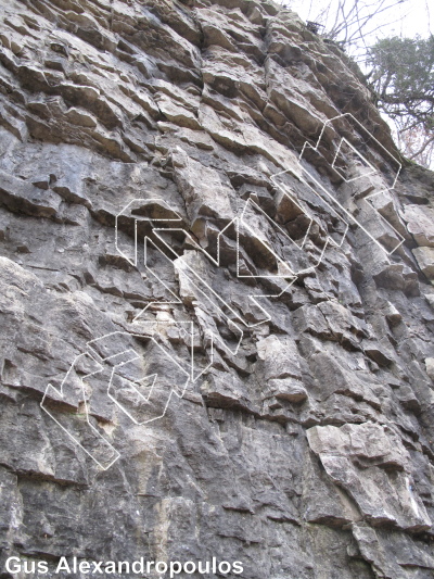 photo of Sid, 5.10c ★★★★ at Shattered Wall Area from Ontario: Mount Nemo