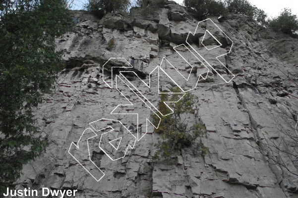 photo of Dick’s Direct, 5.10c ★★★★ at Helmut’s Wall from Ontario: Mount Nemo