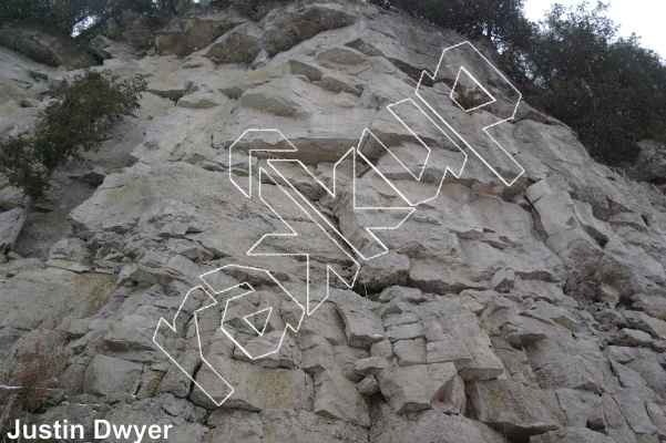 photo of Burning Gravity, 5.11a ★ at Was New In The 80s Wall from Ontario: Mount Nemo