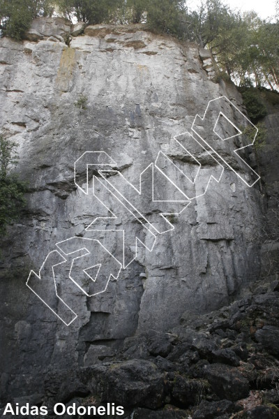 photo of The Seventh Origin of Alfred, 5.11b ★★★★★ at Alfred Wall from Ontario: Mount Nemo