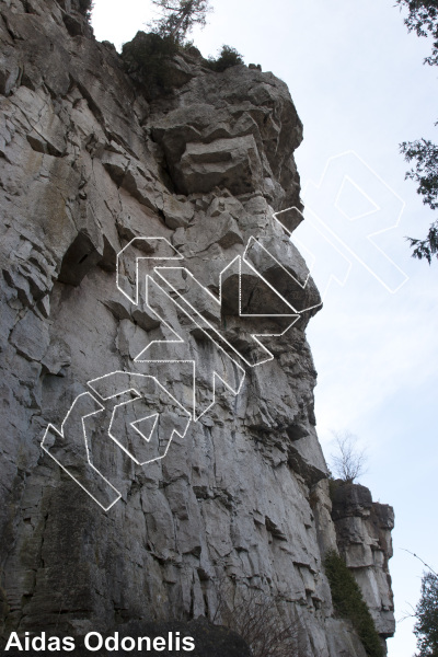 photo of Reg’s Sport Route, 5.11b ★★ at The Big Gulp Area from Ontario: Mount Nemo