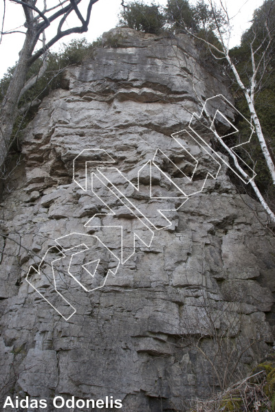 photo of Pow, Bam, Zowie, 5.10c/d ★★★ at Ivory Tower from Ontario: Mount Nemo