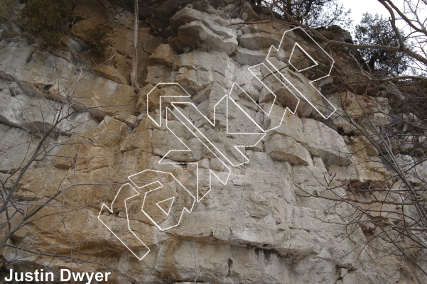 photo of Buffalo Crag – Francisco’s Memorial Traverse, 5.9  at Ignored Traverses from Ontario: Rattlesnake Conservation Area