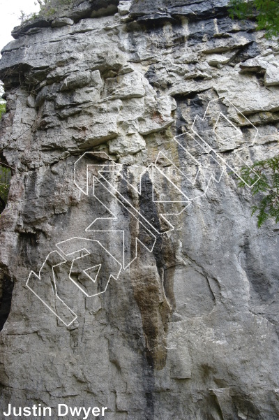 photo of Pump and Dump, 5.11d ★★★ at The Islands from Ontario: The Swamp