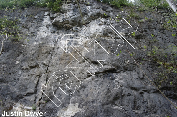 photo of King of the Beasts, 5.10c/d ★★★ at The Wall Of Shadows from Ontario: The Swamp