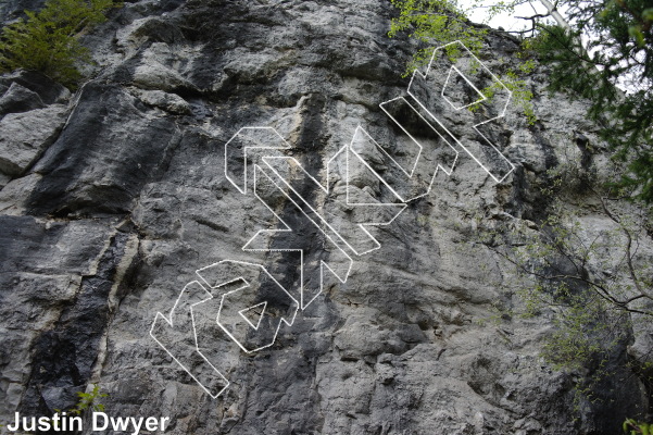 photo of OB-1, 5.10d ★★★★ at The Big Boy Wall from Ontario: The Swamp