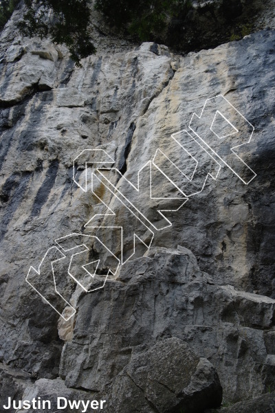 photo of Liquid Plumber, 5.10a ★★★★ at The Big Boy Wall from Ontario: The Swamp