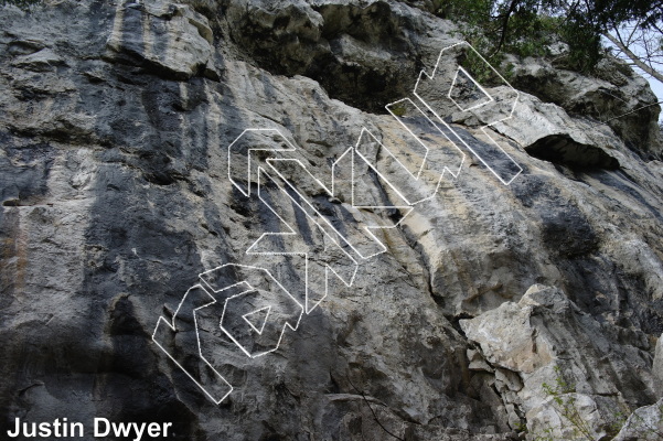 photo of Chained Heat, 5.12b ★★★★ at The Big Boy Wall from Ontario: The Swamp