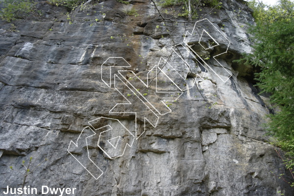 photo of Liquid Brain, 5.12d ★★★★★ at The Sundial Wall from Ontario: The Swamp