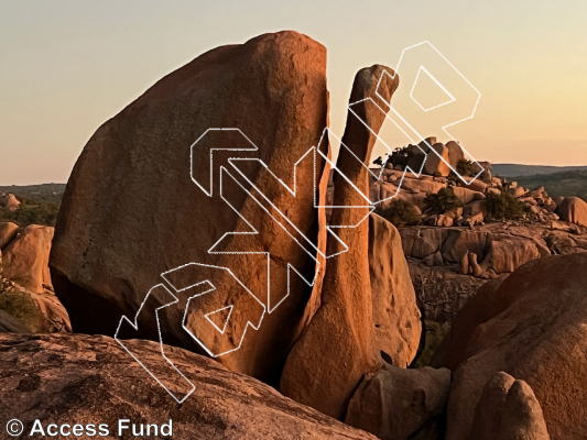 photo of RHINO BOULDERS from Inks Ranch Climbing