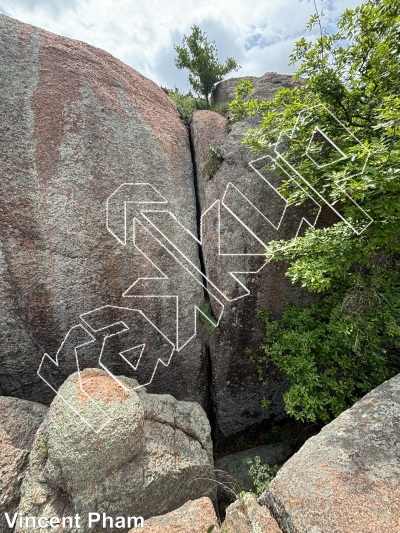 photo of MOONFIRE from Inks Ranch Climbing