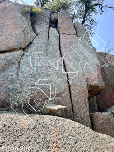 photo of Coopers Wall from Inks Ranch Climbing