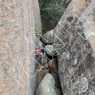 photo of The Good Witch, 5.11a  at Hortons Hideaway from Inks Ranch Climbing