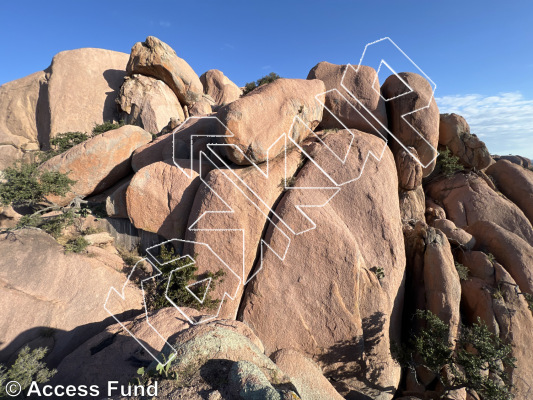 photo of South Reach from Inks Ranch Climbing