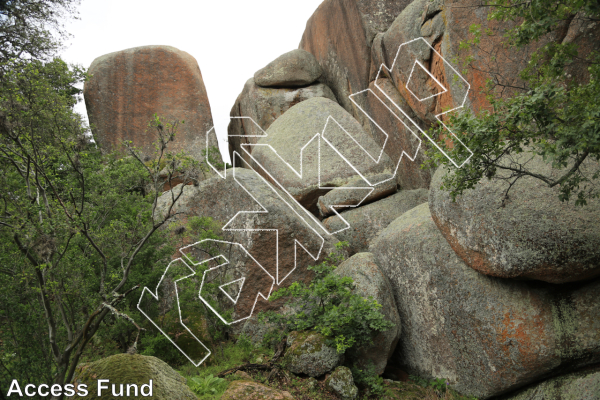 photo of The Sanctuary from Inks Ranch Climbing