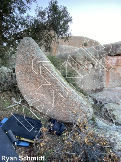 photo of Ranch Hand Boulder from Inks Ranch Climbing