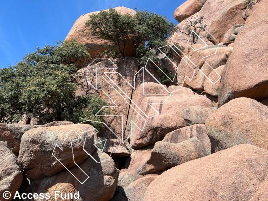 photo of South Reach from Inks Ranch Climbing