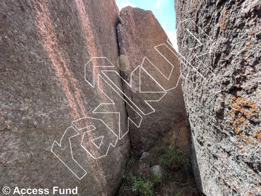 photo of Open Boulder Project 214, V0  at Lower Annabelles from Inks Ranch Climbing