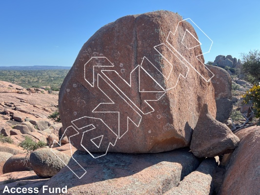 photo of Goonie Boulder from Inks Ranch Climbing