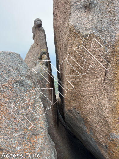 photo of Gold Wall from Inks Ranch Climbing