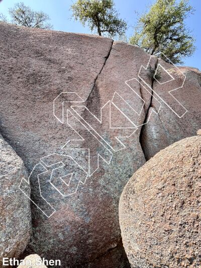 photo of Coopers Wall from Inks Ranch Climbing